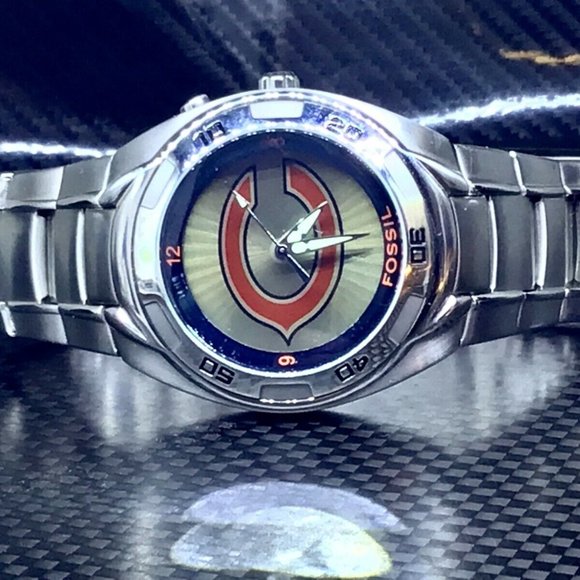 Chicago Bears NFL Stainless-Steel Kaleido Watch by Fossil NEW (RARE) - Picture 8 of 11